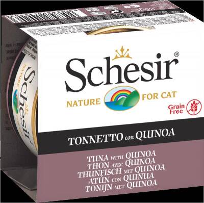 Schesir Jel İçinde Ton Balıklı Kinoalı Tahılsız Konserve Kedi Maması 85 gr - 1