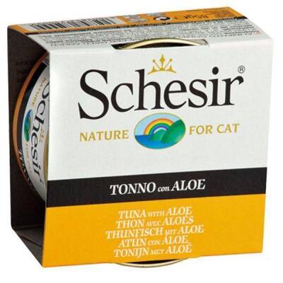 Schesir Jel İçinde Ton Balıklı & Aloeveralı Konserve Kedi Maması 85 gr - 1