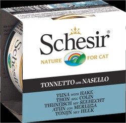 Schesir Jel İçinde Ton ve Barlam Balıklı Yetişkin Kedi Konservesi 85 gr - Schesir