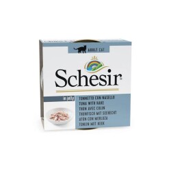 Schesir Jel İçinde Ton ve Barlam Balıklı Yetişkin Kedi Konservesi 85 gr - Schesir