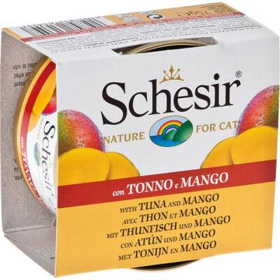 Schesir Nature Ton Balıklı ve Mangolu Kedi Konservesi 75 gr - 1