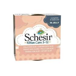Schesir Pouch Tavuk Eti & Aloeveralı Yavru Kedi Konservesi 85 gr - Schesir
