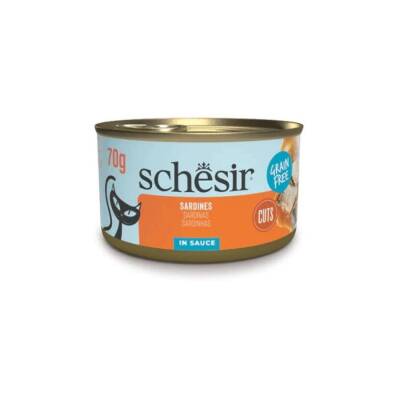 Schesir Sos İçinde Sardalyalı Yetişkin Kedi Konservesi 70 Gr - 1