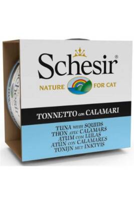 Schesir Ton Balık ve Kalamarlı Yetişkin Kedi Konservesi 85 gr - 1