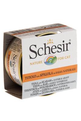 Schesir Ton Balık ve Levrekli Naturel Kedi Konservesi 70 gr - 1