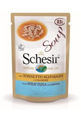 Schesir Ton Balıklı Kalamarlı Kedi Çorbası 85 gr - Schesir