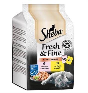 Sheba Tavuklu Somonlu Seçenekler Kedi Konservesi 6 X 50 gr - 1