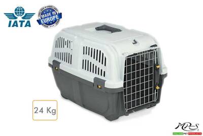 Skudo Iata 3 Kedi Köpek Taşıma Kafesi 60 cm - 1