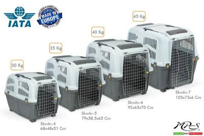 Skudo Iata 4 Kedi Köpek Taşıma Kafesi 68 cm - 1