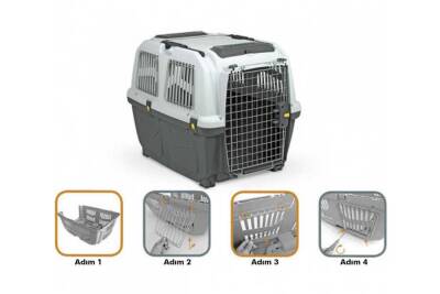 Skudo Iata 4 Kedi Köpek Taşıma Kafesinin Uçuş Seti - 2