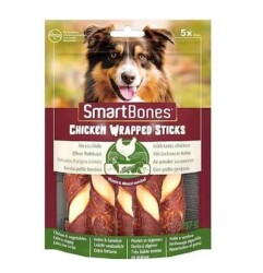 SmartBones Tavuk Sargılı Medium Stick Köpek Ödülü 5'li 125 gr - SmartBones