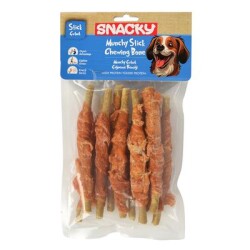 Snacky Çıtır Munchy Sığır Etli Tavuklu Köpek Kemiği 13 cm 10 Adet - Snacky