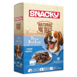 Snacky Kurutulmuş Dana Akciğer Köpek Ödül Maması 80 gr - Snacky