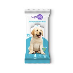 Spreme Hipoalerjenik Kokusuz Köpek Temizleme Mendili 60'lı X 6 Paket - 1