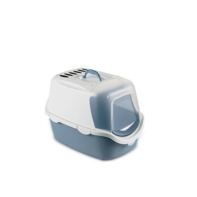 Stefanplast Cathy Easy Clean Mavi Kedi Tuvaleti 56 X 40 X 40 cm - 1
