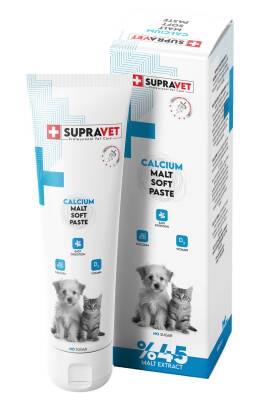 Supravet Calcium Kedi ve Köpekler İçin Kalsiyum Malt Paste 100 gr - 1