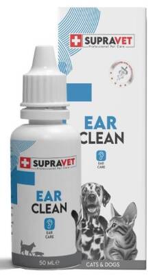Supravet Ear Clean Kedi Köpek Kulak Temizleme Solüsyonu 50 ml - 1