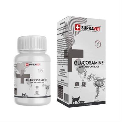Supravet Kedi ve Köpek Eklem Sağlığı Güçlendirici Glukozamin Tablet + Vitamin C (75 Tablet) - 1