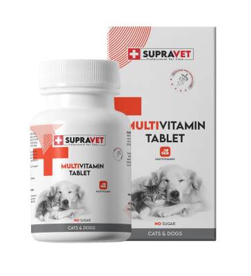 Supravet Kedi ve Köpekler İçin Multivitamin Tablet 75 Adet - 1