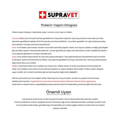 Supravet Orta Irk Köpek Deri ve Tüy Bakım Ense Yağı; Bit Pire Kene Dış Parazit Bitkisel Damla (10-20 kg) 3 ml - 2