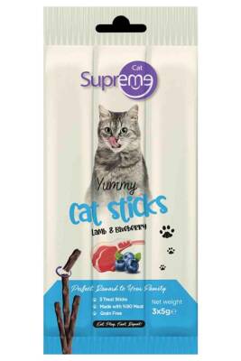 Supreme Cat Kuzu ve Yaban Mersinli Kedi Ödül Çubuğu 3 X 5 gr - 1