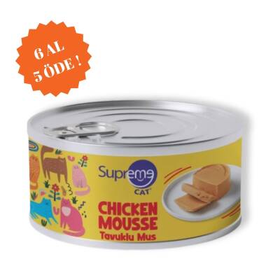 Supreme Cat Tavuklu Püre Yetişkin Kedi Konservesi 85 Gr 6 AL 5 ÖDE - 1