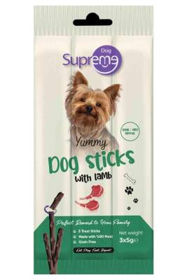 Supreme Dog Kuzu Etli Köpek Ödül Çubuğu 3 X 5 gr - 1