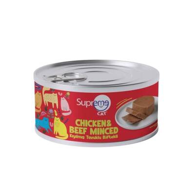 Supreme Kıyılmış Tavuklu Biftekli Konserve Mama 85 gr - 1