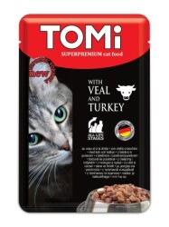 Tomi Pouch Dana & Hindi Kedi Konservesi 100 gr - Tomi