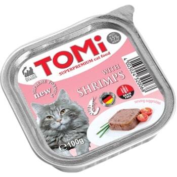 Tomi Karidesli Yetişkin Kedi Konservesi 100 gr - 1