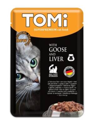 Tomi Kedi Kaz & Ciğer Pouch Mama 100 gr - 1