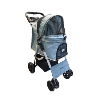 Tommy Evcil Hayvan Arabası 65x45x95cm Gri Max 15kg - 1