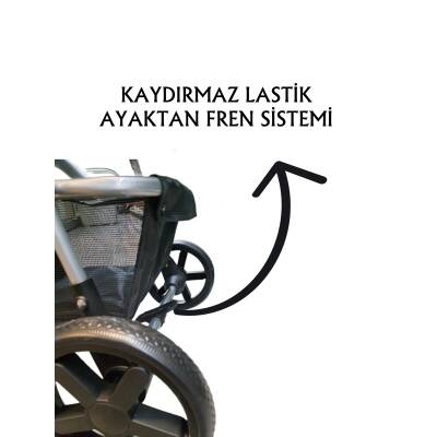 Tommy Evcil Hayvan Arabası 65x45x95cm Gri Max 15kg - 5