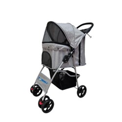 Tommy Evcil Hayvan Arabası Gri 80.5x45.5x101 Cm Max 15 kg - 1