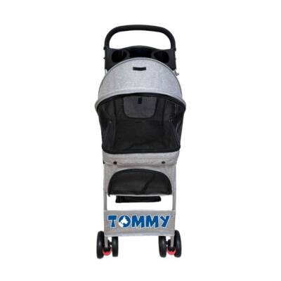 Tommy Evcil Hayvan Arabası Gri 80.5x45.5x101 Cm Max 15 kg - 2