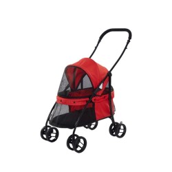 Tommy Evcil Hayvan Arabası Kırmızı 67x47x98 Cm Max 15 Kg - 2