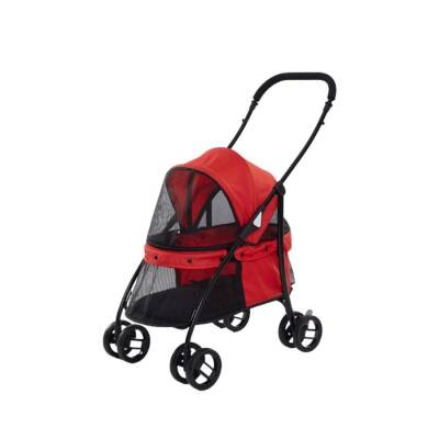 Tommy Evcil Hayvan Arabası Kırmızı 67x47x98 Cm Max 15 Kg - 2