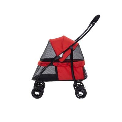 Tommy Evcil Hayvan Arabası Kırmızı 67x47x98 Cm Max 15 Kg - 3