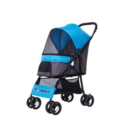 Tommy Evcil Hayvan Arabası Mavi 67x47x98 Cm Max 15 Kg - 1