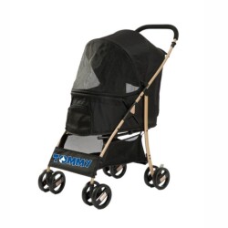 Tommy Evcil Hayvan Arabası Siyah 67x47x98 Cm Max 15 Kg - 1