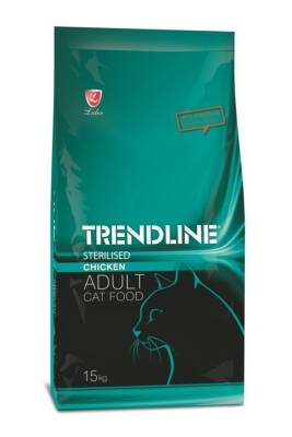 Trendline Kısırlaştırılmış Tavuklu Yetişkin Kedi Maması 15 kg - 1