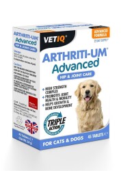 Vet IQ Arthiriti-Um Kedi ve Köpekler İçin Kalça ve Eklem Bakımı 45 Tablet - Vet IQ