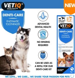 Vet IQ Denti Care Kedi Köpek İçin Diş Macunu ve Diş Fırçası Seti - 2