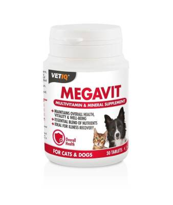 Vet IQ Megavit Kedi ve Köpek Vitamini 30 Tablet - 1