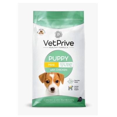 Vet Prive Puppy Küçük Irk Tavuklu Yavru Köpek Maması 3 kg - 1