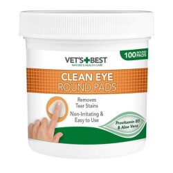 Vet's Best Kedi ve Köpekler İçin Aloe Vera Özlü Göz Temizleme Pedi 100'lü - Vet's Best