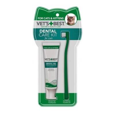 Vet's Best Kediler İçin Ağız ve Diş Bakım Seti 16,5 cm 45 gr - 1