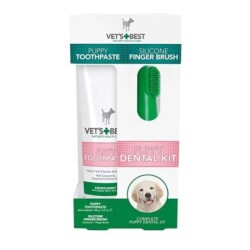 Vet's Best Yavru Köpekler İçin Ağız ve Diş Bakım Seti 5,5 cm 100 gr - Vet's Best