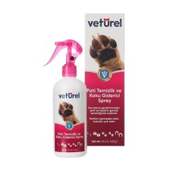 Veturel Kedi ve Köpekler İçin Pati Temizleyici ve Koku Giderici Sprey 300 Ml - Veturel