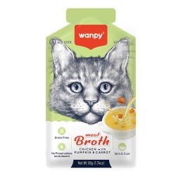 Wanpy Balkabağı Tavuk Havuçlu Etli Kedi Çorbası 50 gr (6 AL 5 ÖDE) - 2